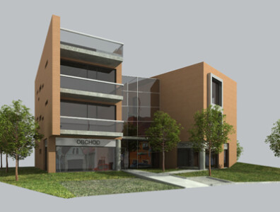 Bytový dům, Černošice studie 2008