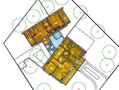 Bytový dům, Černošice studie 2008