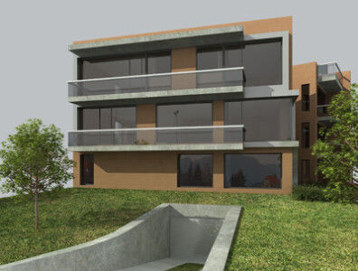 Bytový dům, Černošice studie 2008