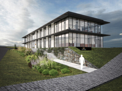 AB Trelleborg Sealings architektonická studie administrativní budovy