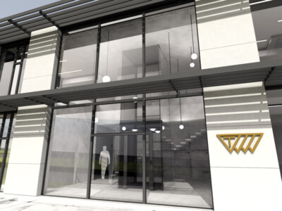 AB Trelleborg Sealings architektonická studie administrativní budovy