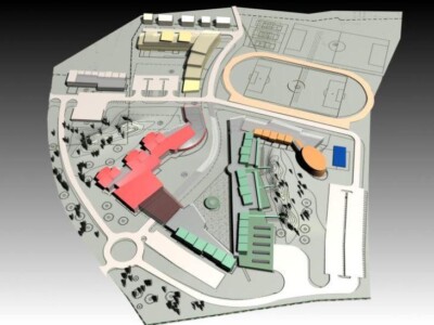 Lyceum architektonicko-urbanistická studie studentského areálu na Severní Moravě