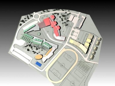 Lyceum architektonicko-urbanistická studie studentského areálu na Severní Moravě