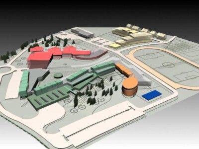 Lyceum architektonicko-urbanistická studie studentského areálu na Severní Moravě